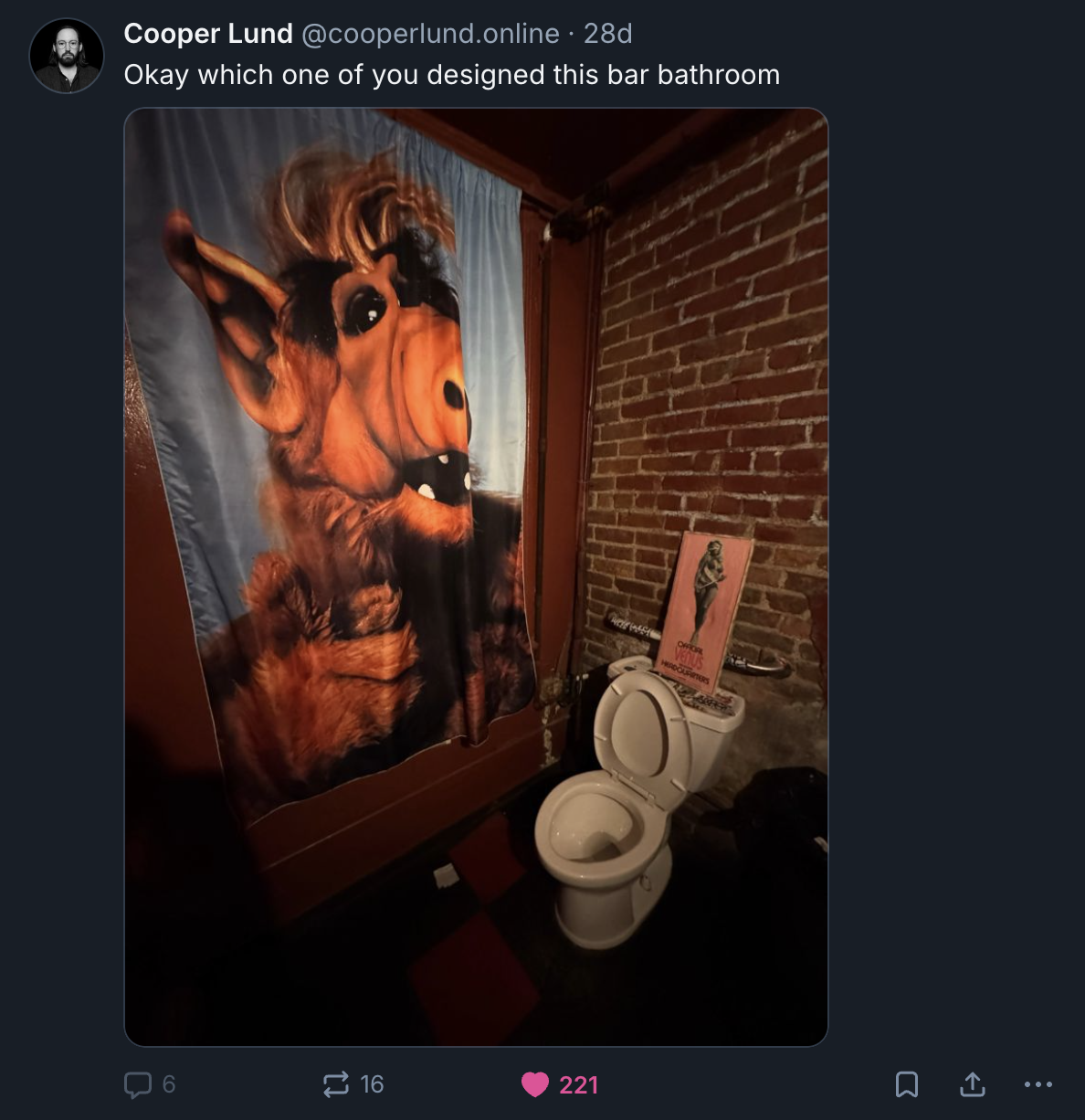 A Mastodon or Bluesky post