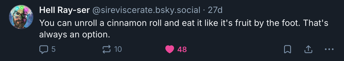 A Mastodon or Bluesky post