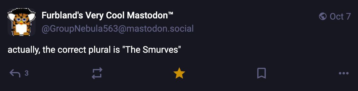 A Mastodon or Bluesky post