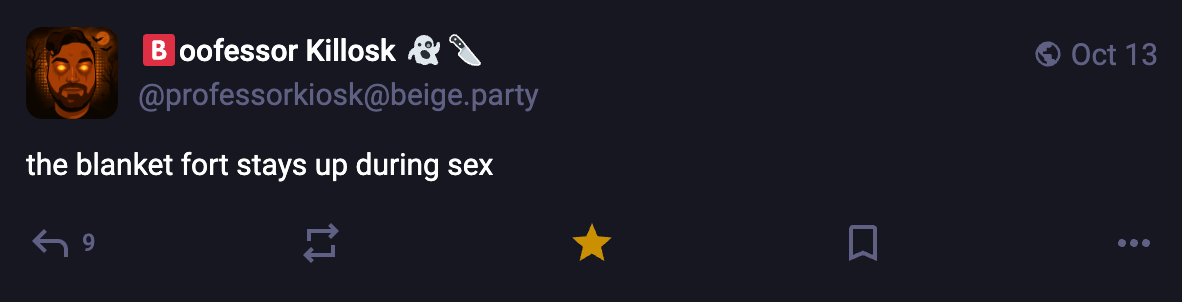 A Mastodon or Bluesky post