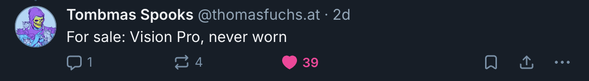 A Mastodon or Bluesky post