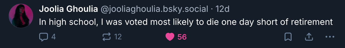 A Mastodon or Bluesky post