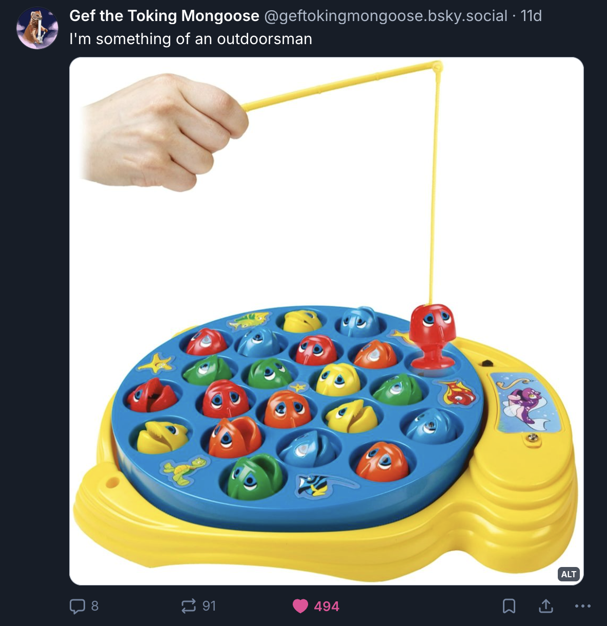 A Mastodon or Bluesky post