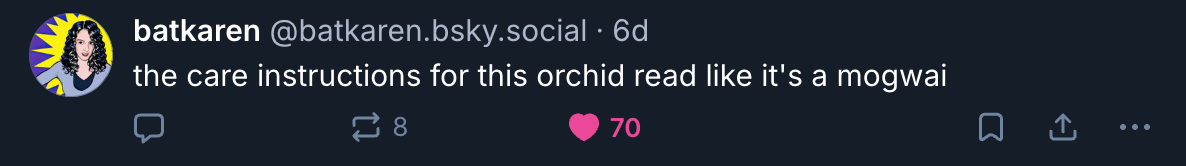 A Mastodon or Bluesky post