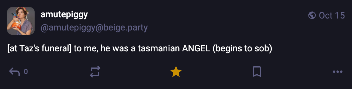 A Mastodon or Bluesky post