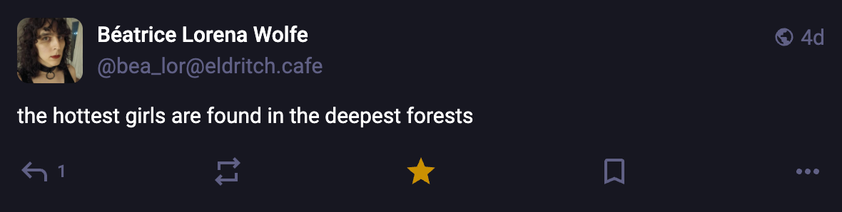 A Mastodon or Bluesky post