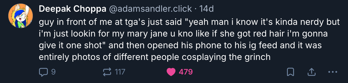 A Mastodon or Bluesky post