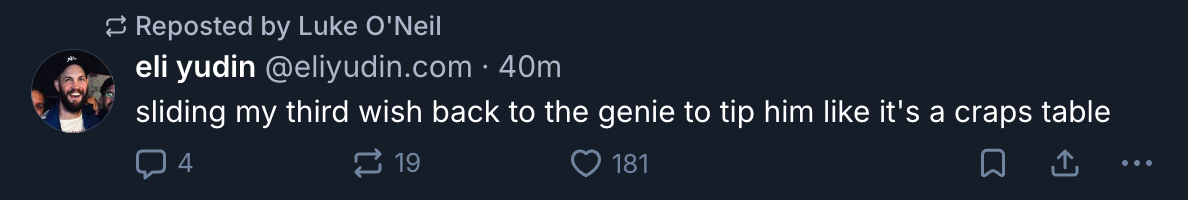 A Mastodon or Bluesky post