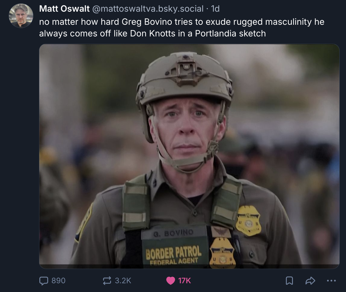 A Mastodon or Bluesky post