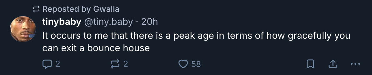 A Mastodon or Bluesky post