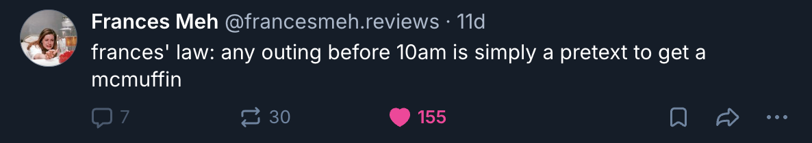 A Mastodon or Bluesky post