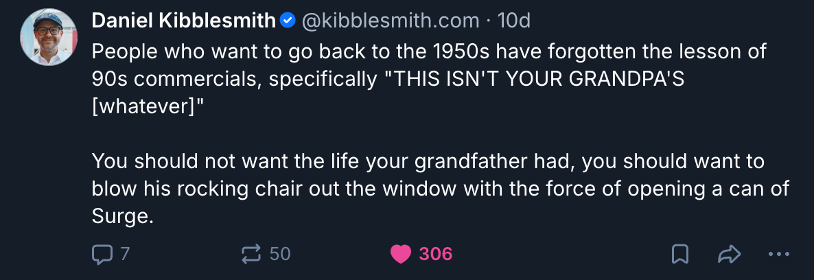 A Mastodon or Bluesky post