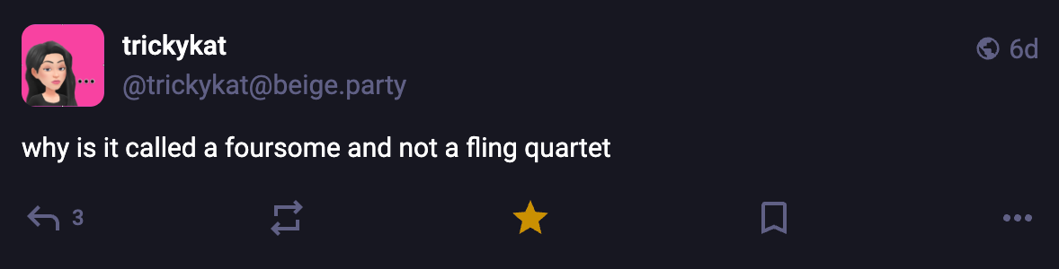 A Mastodon or Bluesky post