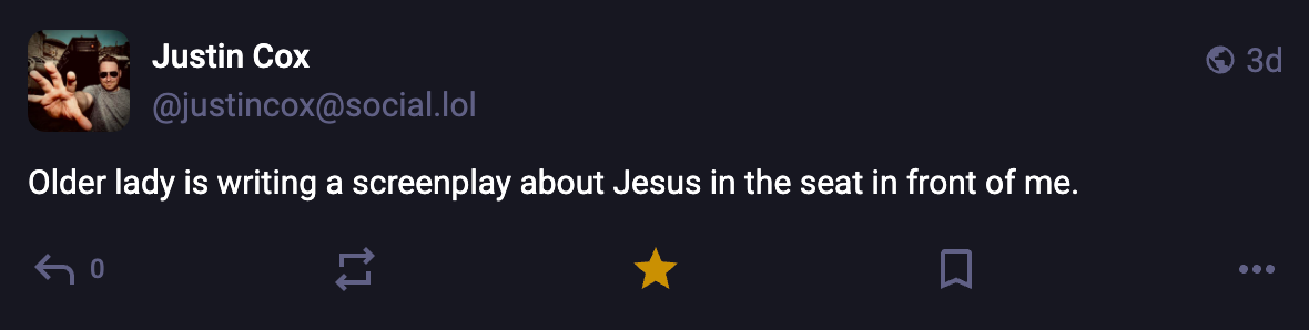 A Mastodon or Bluesky post