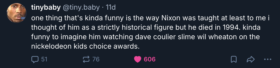 A Mastodon or Bluesky post