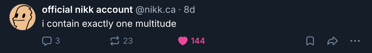 A Mastodon or Bluesky post