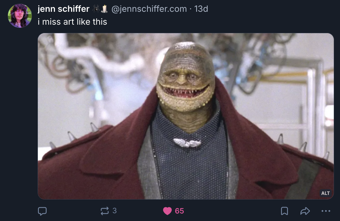 A Mastodon or Bluesky post