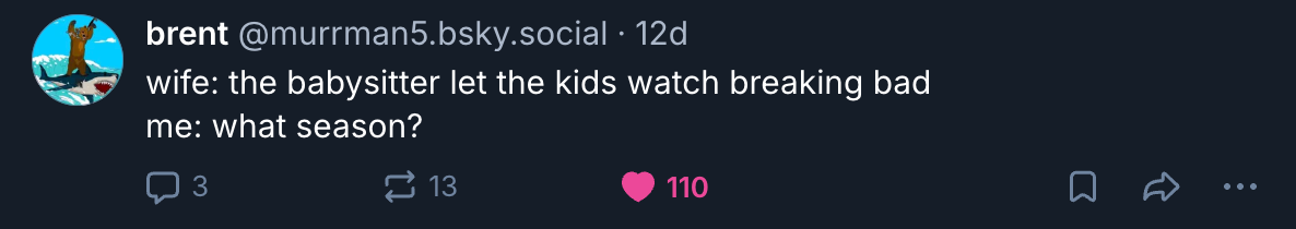 A Mastodon or Bluesky post