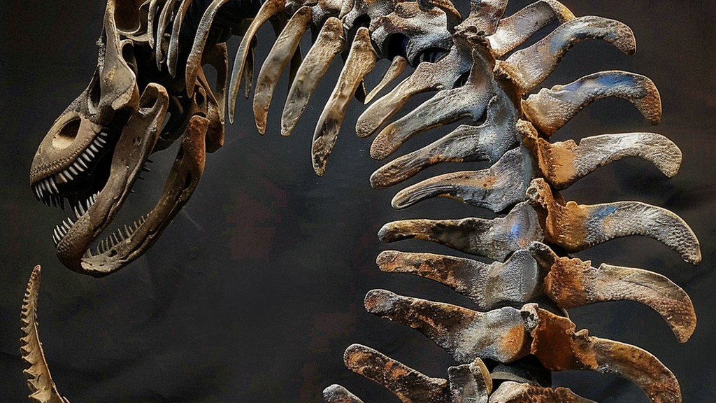 A "Brontosaurus" skeleton